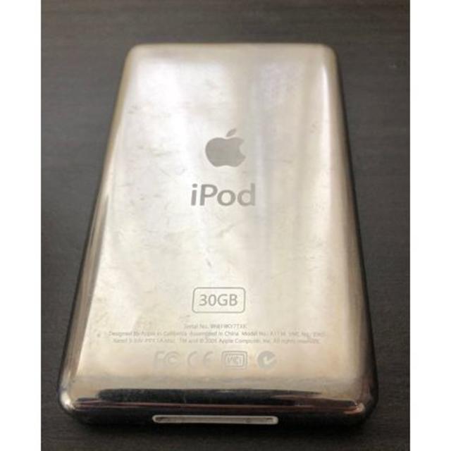 Apple iPod classic 30GB ブラック 第5世代 復元初期化済 スマホ/家電/カメラのオーディオ機器(ポータブルプレーヤー)の商品写真