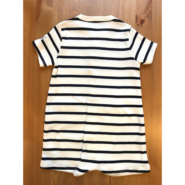 PETIT BATEAU(プチバトー)の12m プチバトー マリニエール前開き半袖ロンパース☆再入荷 キッズ/ベビー/マタニティのベビー服(~85cm)(ロンパース)の商品写真