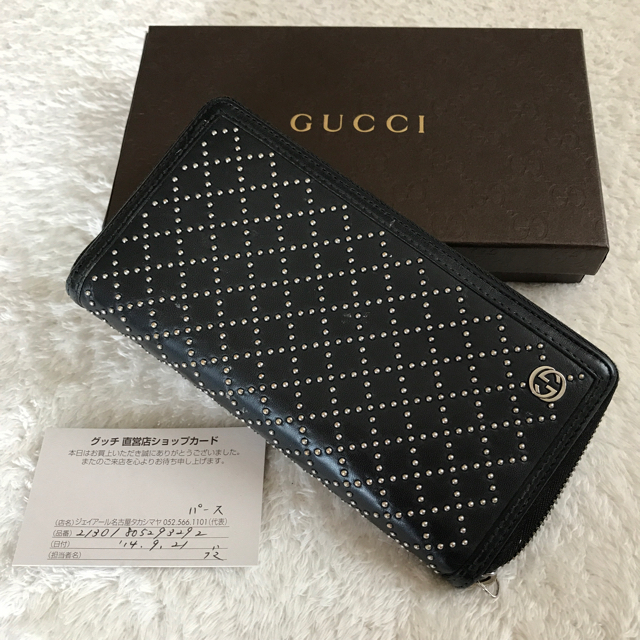 Gucci(グッチ)のメンズ GUCCI 長財布 スタッズつきパース メンズのファッション小物(長財布)の商品写真