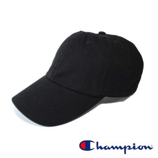 チャンピオン(Champion)の新品 Champion 6パネルキャップ 黒 無地 送料込み(キャップ)