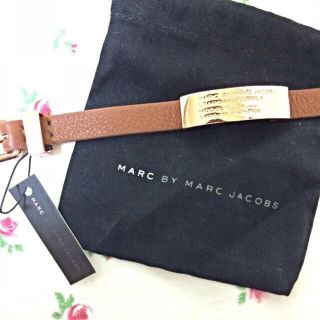 マークバイマークジェイコブス(MARC BY MARC JACOBS)のMarcレザーブレスレットお値下げ‼︎(ブレスレット/バングル)