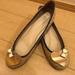 リゾイ(REZOY)の美品☆REZOYハートプレートパンプス(スリッポン/モカシン)