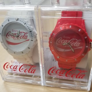 コカコーラ(コカ・コーラ)のコカ・コーラ シリコーンウォッチ 腕時計 2個セット(腕時計(アナログ))
