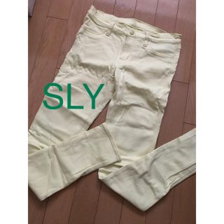 スライ(SLY)のSLY カラージーンズ スキニーパンツ スライ moussy マウジー ロデオ(デニム/ジーンズ)