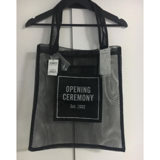 オープニングセレモニー(OPENING CEREMONY)の【新品タグ付】オープ二ングセレモニー メッシュバッグ(トートバッグ)