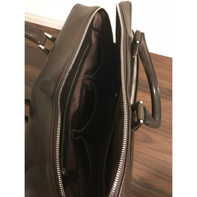 新品】万双 双鞣和地 シングルブリーフケース ダークブラウンの 新品】万双 双鞣和地 シングルブリーフケース ダークブラウンの