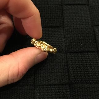 Chrome Hearts - クロムハーツ 22k sbtバンドリング 4pダイヤモンド 45