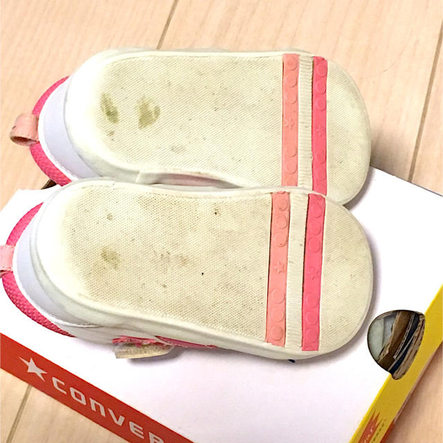 CONVERSE(コンバース)のゆぅ4506様 専用    美品✨ コンバース キッズ ピンク キッズ/ベビー/マタニティのベビー靴/シューズ(~14cm)(スニーカー)の商品写真