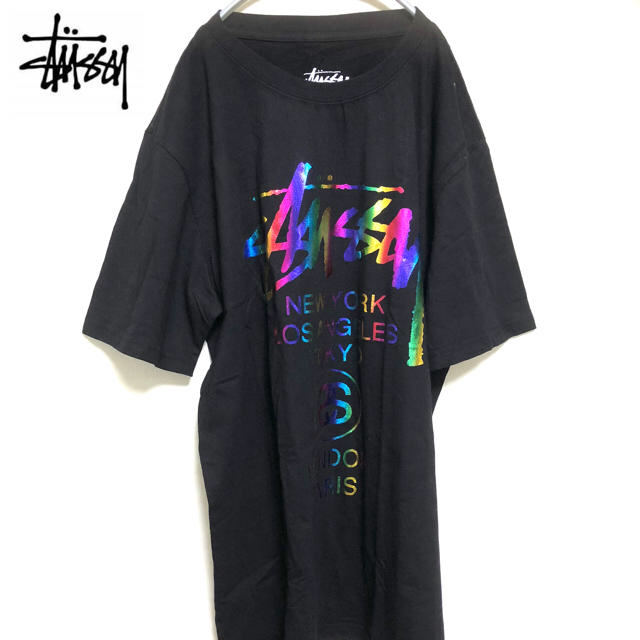 STUSSY(ステューシー)の☆大人気☆ ステューシー Tシャツ ビックロゴ 派手目 レインボー送料無料 メンズのトップス(Tシャツ/カットソー(半袖/袖なし))の商品写真