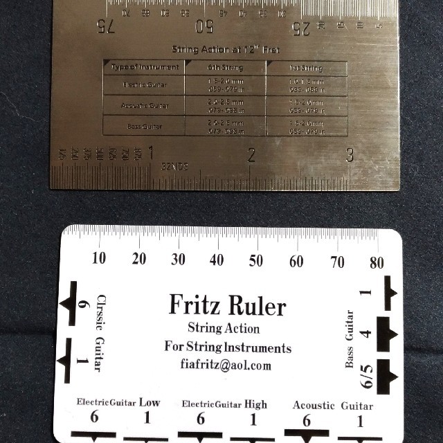 Baroque ストリング アクション ルーラー と Fritz Ruler 楽器のギター(エレキギター)の商品写真