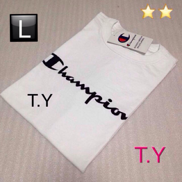 Champion(チャンピオン)のChampion Tシャツ 白 Supreme EMODA Ungrid好きに メンズのトップス(Tシャツ/カットソー(半袖/袖なし))の商品写真