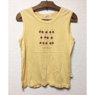 イエロー袖なしＴシャツ(シャツ/ブラウス(半袖/袖なし))