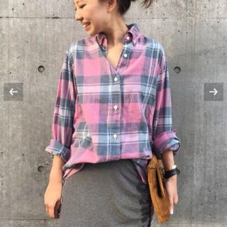 ドゥーズィエムクラス(DEUXIEME CLASSE)の美品●チェックシャツ●(シャツ/ブラウス(長袖/七分))