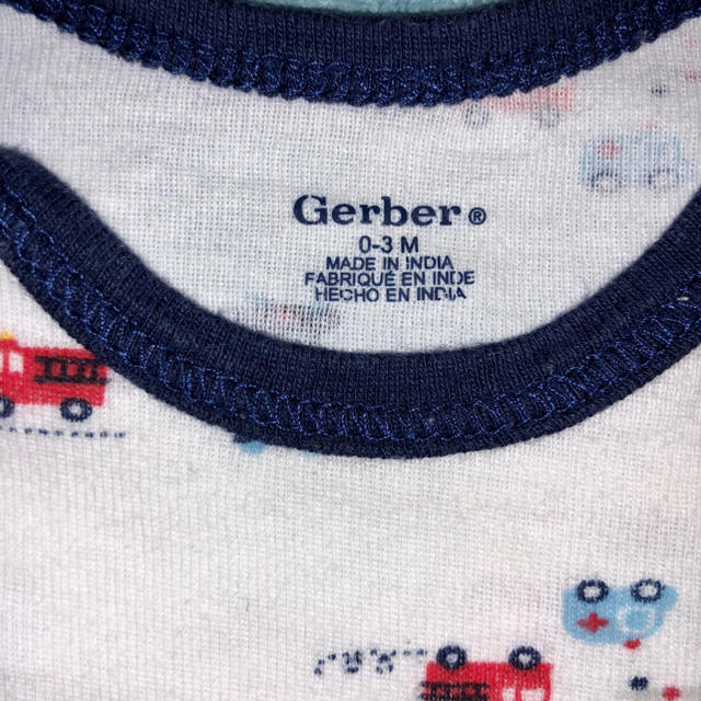 Gerber(ガーバー)のはたらく車 ロンパース  キッズ/ベビー/マタニティのベビー服(~85cm)(カバーオール)の商品写真