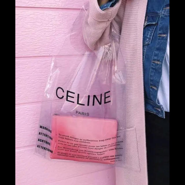 クラッチバッグ売り切り 値下げ CELINE セリーヌ 18SS 完売 ポーチ ピンク 未使用