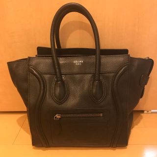 セリーヌ(celine)のセリーヌ ラゲージ 黒(ハンドバッグ)