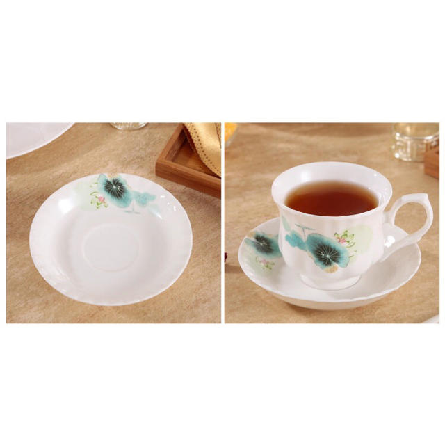 西洋ティー・コーヒーカップセット カップ&ソーサー6客セット 陶磁器