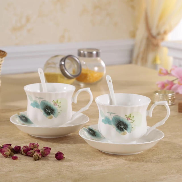 西洋ティー・コーヒーカップセット カップ&ソーサー6客セット 陶磁器