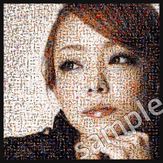 モザイクアート ポスター パネル 写真 似顔絵 安室奈美恵 限定 モザイクアート ポスター パネル 写真 似顔絵 安室奈美恵 限定