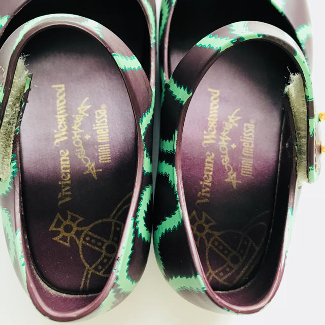 Vivienne Westwood(ヴィヴィアンウエストウッド)のViviene Westwood mini melissa スクイグル 14 キッズ/ベビー/マタニティのベビー靴/シューズ(~14cm)(サンダル)の商品写真