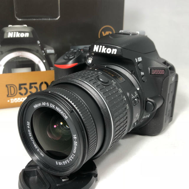 Nikon D5500 18-55 VR Ⅱ KIT 4830ショット付属品完備