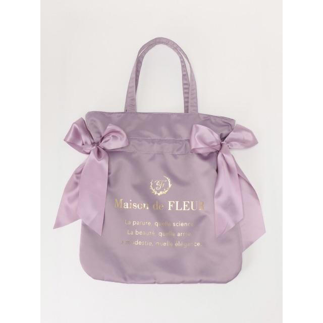 Maison de FLEUR(メゾンドフルール)のメゾンドフルール ダブルリボントート レディースのバッグ(トートバッグ)の商品写真