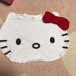 ハローキティ(ハローキティ)の新品同様❤ハローキティー❤着ぐるみ風Tシャツ90cm(Tシャツ/カットソー)