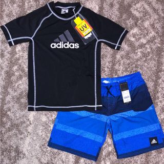 アディダス(adidas)の✨160cm 上下セット 新品 adidas サーフパンツ & ラッシュガード(水着)