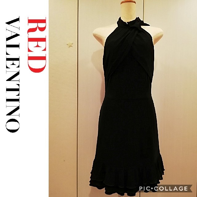 RED VALENTINO 】レッドヴァレンティノ ブラック ワンピース - ミニ