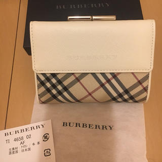 バーバリー(BURBERRY)の新品未使用 日本製 確実正規品 バーバリー Burberry がま口 財布(財布)