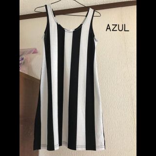 アズールバイマウジー(AZUL by moussy)のるるまるさま専用です♡アズール バイ マウジー ミニワンピース ストライプ(ミニワンピース)