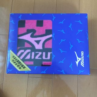 ミズノ(MIZUNO)のmizuno 今治タオル ブラック×マゼンタ(97)(タオル/バス用品)