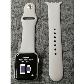 アップルウォッチ(Apple Watch)のmilk様 apple watch Series3 38mm シルバー(腕時計(デジタル))