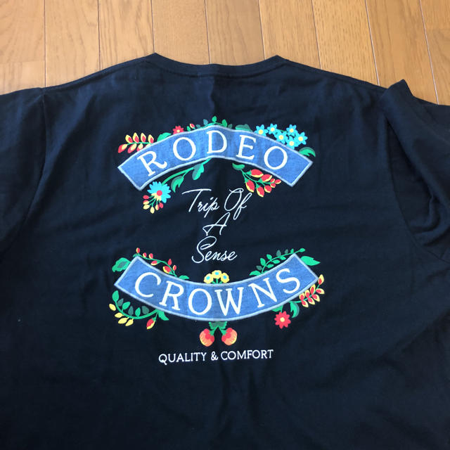 RODEO CROWNS WIDE BOWL(ロデオクラウンズワイドボウル)のロデオ❤️バッグ刺繍Tシャツレア メンズXL メンズのトップス(Tシャツ/カットソー(半袖/袖なし))の商品写真