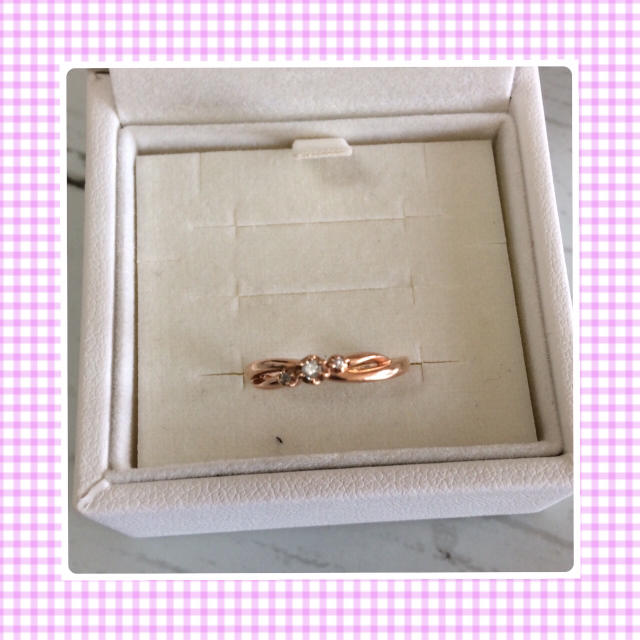 4℃(ヨンドシー)の✨4°C✨k10 ダイヤリング 🌸 レディースのアクセサリー(リング(指輪))の商品写真