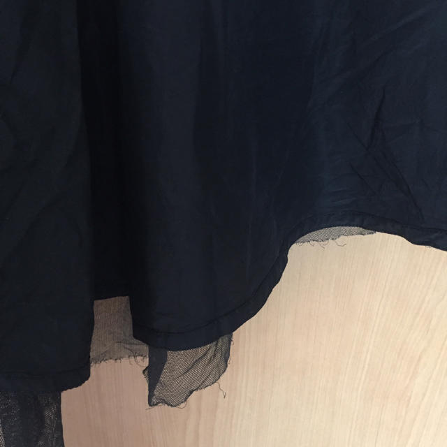 Jil Sander(ジルサンダー)のジルサンダー スカート アシンメトリー 黒 オーガンジー レディースのスカート(ひざ丈スカート)の商品写真