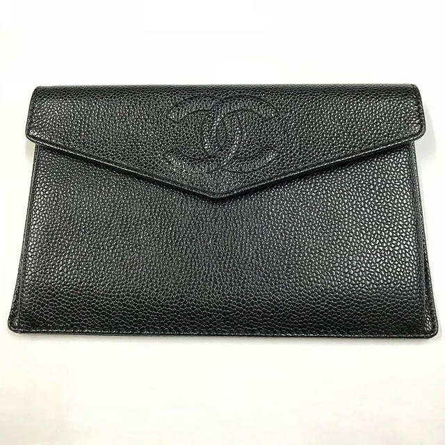 CHANEL(シャネル)の極美正規品 CHANEL キャビアスキン クラッチバッグ 財布  レディースのバッグ(クラッチバッグ)の商品写真