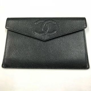 シャネル(CHANEL)の極美正規品 CHANEL キャビアスキン クラッチバッグ 財布 (クラッチバッグ)