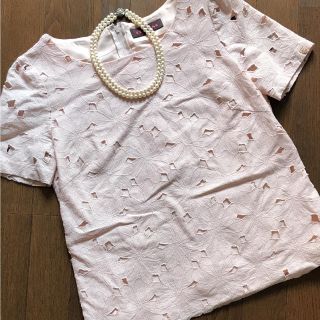 クレイサス(CLATHAS)の【美品】クレイサス♡ピンク♡お花♡トップス(カットソー(半袖/袖なし))