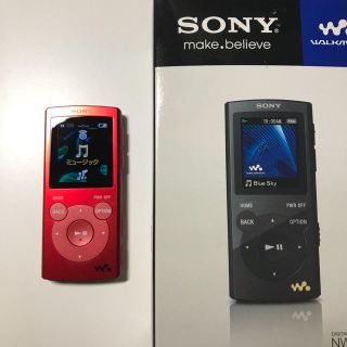 ソニー(SONY)の☆ WALKMAN 4GB レッド ☆(ポータブルプレーヤー)