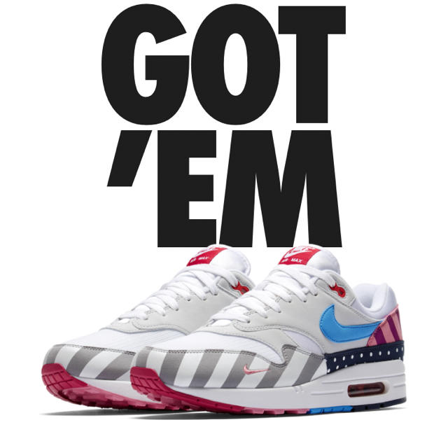 【28.5cm】snkrs購入 NIKE AIR MAX 1 PARRA