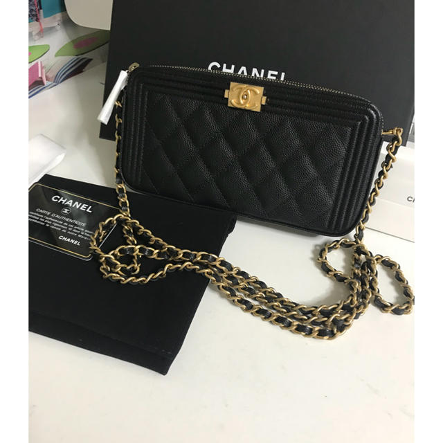 最終!ボーイシャネルチェーンウォレット 美品 【通販激安】 www
