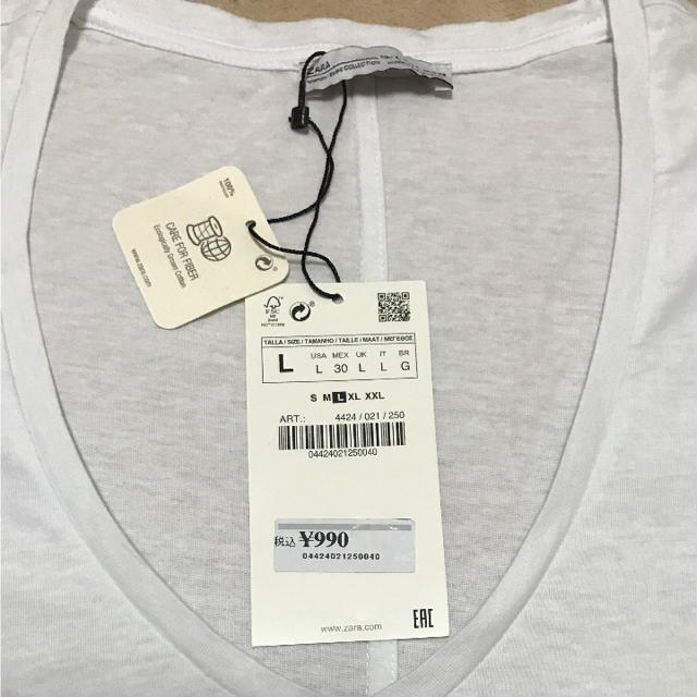 ZARA(ザラ)の送料込【新品】ZARA Tシャツ レディースのトップス(Tシャツ(半袖/袖なし))の商品写真