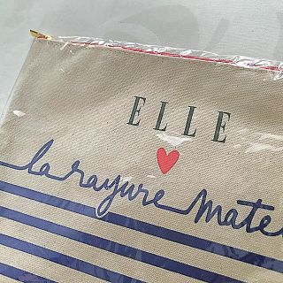 《新品》ELLE ボーダー⭐️ポーチ(ポーチ)