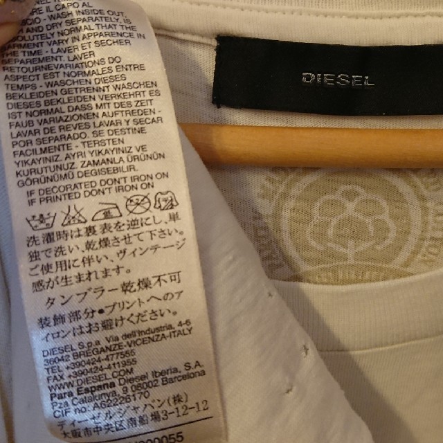 DIESEL(ディーゼル)の☆DIESELファスナーTシャツ☆ レディースのトップス(Tシャツ(半袖/袖なし))の商品写真