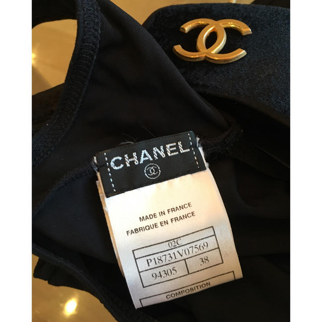 CHANEL(シャネル)のシャネル ブラックワンピース水着 レディースの水着/浴衣(水着)の商品写真