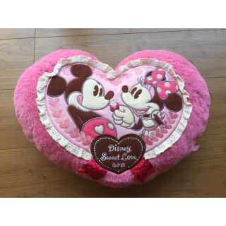 ディズニー(Disney)のディズニーランド♡クッション♡ミッキー♡ミニー♡ハート♡ピンク♡フリル(クッション)