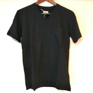 ザダファーオブセントジョージ(The DUFFER of ST.GEORGE)の【新品】ダファー  VネックＴシャツ 黒 ブラック Duffer S(Tシャツ/カットソー(半袖/袖なし))