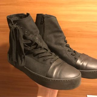 ヨウジヤマモト(Yohji Yamamoto)のYohji Yamamoto 17aw ねじれスニーカー(スニーカー)