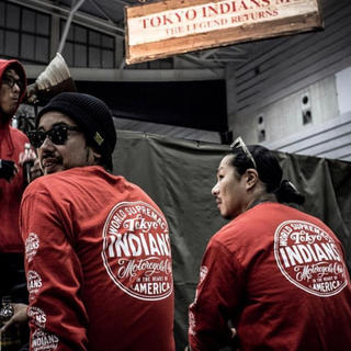 ダブルタップス(W)taps)の広島 トランクマーケット 東京インディアンズ ロンT RED L (Tシャツ(長袖/七分))